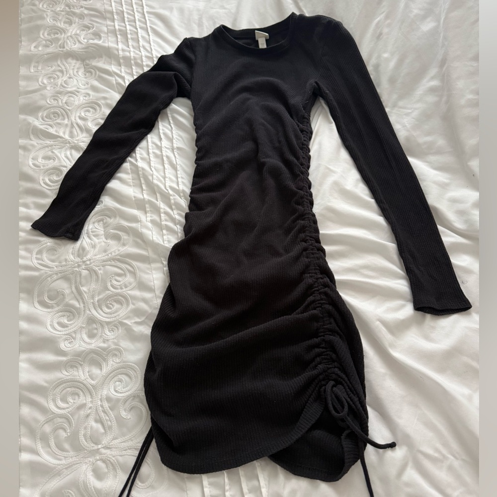 H&M Black Long Sleeve Dress
